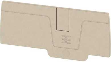 Abschlussplatte 6 rastbar dunkelbeige 