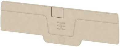 Abschlussplatte 2,5 rastbar dunkelbeige 