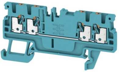 Durchgangsreihenklemme 0,5 - 1,5 mm² blau 