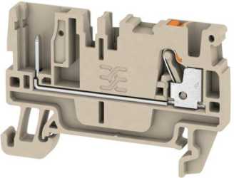 Durchgangsreihenklemme 0,5 - 2,5 mm² dunkelbeige 