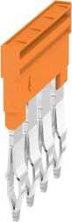 Querverbinder 4-polig Z-Reihe für Klemmen orange 