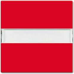 Wippe mit Beschriftungsfeld rot RAL 3020 