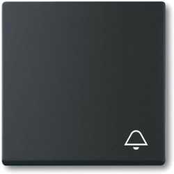 Wippe mit Aufdruck Klingel schwarz matt 