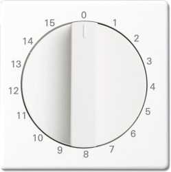 Zentralscheibe mit Drehknopf mit Aufdruck 15 min studioweiß 