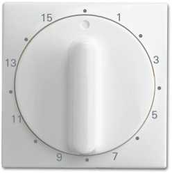Zentralscheibe mit Drehknopf mit Aufdruck 15 min alpinweiß 