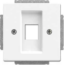 Zentralscheibe studioweiß solo Abdeckungen für Datenkommunikation 