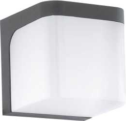 JORBA Wandleuchte LED 1x6W 470lm Aluguss anthrazit IP44 