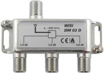 3-fach F-Verteiler 5-1300 MHz 