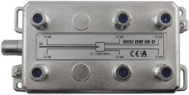 6-fach F-Verteiler 5-1300 MHz 