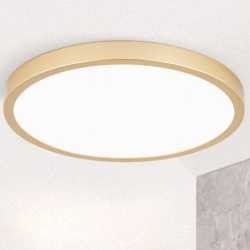 Deckenleuchte gold-matt LED 25W 2400lm 3000K DM:30cm H:2,4cm 
