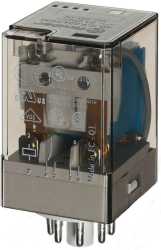 Relais mit Steckanschlüssen LED-Anzeige Freilaufdiode und mechanische 