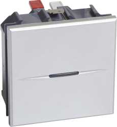 AXOLUTE Taster 250 V AC 10A 2-modulig Aluminium 