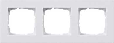 3-fach Abdeckrahmen flach für E2 reinweiß 