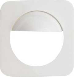 Zentralplatte 55x55 reinweiß RAL 9010 