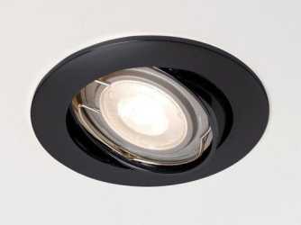 Einbaustrahler SERIE 68 HV 1x QPAR 16 50W GU10 schwarz matt 