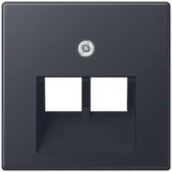 Abdeckung für IAE/UAE-Anschlussdose und Datendose Kat. 5e und Kat. 6 2x8-polig 