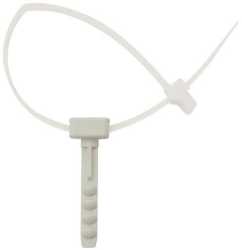 Steckdübel PP halogenfrei UV-stabilisiert für Kabelbinder hellgrau 