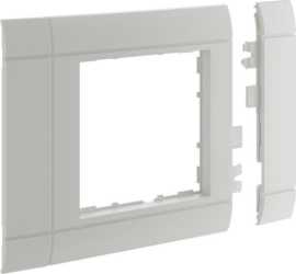 Rahmenblende modular Oberteil 80mm halogenfrei lichtgrau RAL 7035 