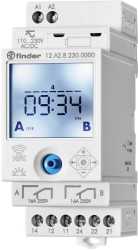 Schaltuhr Reiheneinbau 12-24V / 2W - Astro Joystick / NFC progr. Android / iOS 