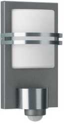 Wandleuchte 1xE27 max. 57W aluminium IP44 mit Bewegungsmelder 