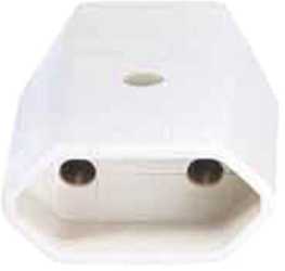 Euro Kupplung mit Schraubanschluß weiß VE=3 STK 