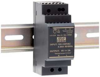 Schaltnetzteil für DIN - Schienenmontage 230 VAC / 12V DC/ 2A kurzschlußfest 