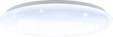 Deckenleuchte GIRON-S LED 40W 4000lm 3050K Ø570 weiß mit Kristalleffekt 