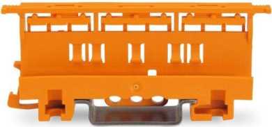 Befestigungsadapter der Serie 221 - 6 mm² zur Montage auf TS 35 orange 