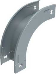 Fallstück 90° P31 vertikal sendzimirverzinkt 60x100 mm 