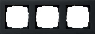 Abdeckrahmen 3-fach E2 schwarz matt 