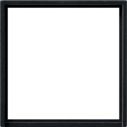 Adapterrahmen quadr. 50 x 50 mm System 55 schwarz matt 