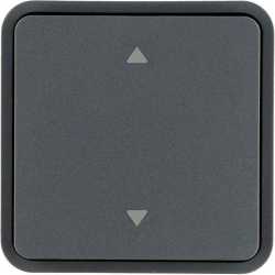 Wippe 1fach für W.1 Taster-BA Bedruckung 2 Pfeile oben/unten grau 