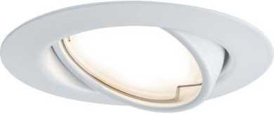 Einbaustrahler Set Base Coin schwenkbar 1x5W 51mm Weiß matt 