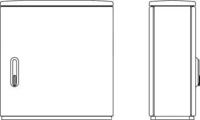 Kunststoff-Verteilerschrank Freistehend 785x836x322mm 