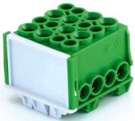Hauptleiteranschlussklemme 1-pol. 4x 35mm² + 4x 25mm² berührungssicher blau 