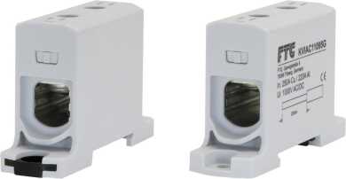 Kompaktaluklemme 1-pol. Cu/AL 6-95mm² 250/200A 1/1 grau 