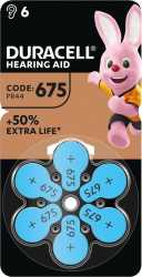 Hörgerätebatterie Hearing Aid EasyTab DA675 PR44 6 Stk 