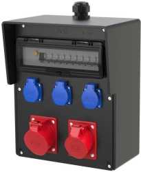 Vollgummi-Wandverteiler Salzburg BV 32/5 16/5 3xSSD M32o HKL Pc 