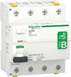 FI-Schutzschalter  40A 4-polig 30mA Typ B 