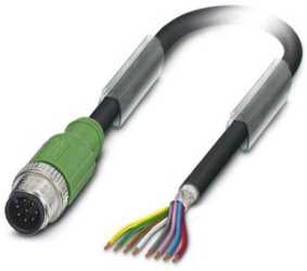 Sensor-/Aktor-Kabel 8-polig schwarzgrau 