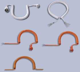 Spiralleitung YMM-J 3 x 1 mm² 1 m Arbeitslänge 4 m schwarz 