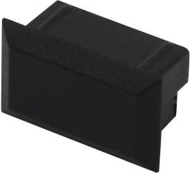 Roma XL Endkappe schwarz ohne Kabelauslass / Roma XL 