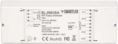 RF Dimmer 4 x 8 A Funk Push Dim potentialfrei 