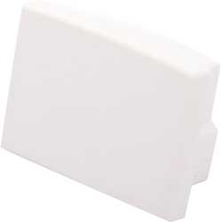 Alaska Endkappe weiß ohne Kabelauslass / Alaska 