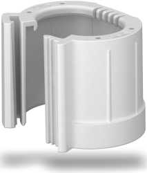 Rohrendtülle teilbar metrisch M32 PE lichtgrau 7035 