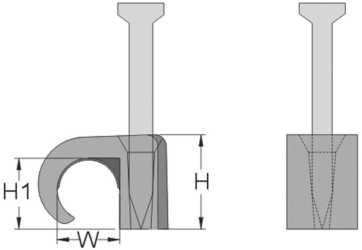 Nagelschellen 7-10 braun 