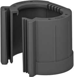 Rohrendtülle teilbar metrisch M40 PE schwarz 