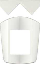 Eckmontagewinkel zu theLUXA S weiß 