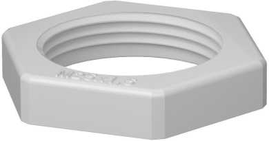 Gegenmutter M40 PA lichtgrau 7035 