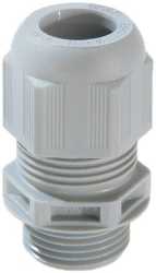 Kabelverschraubung M63x1,5 mit kurzem Anschlussgewinde RAL7001 silbergrau 